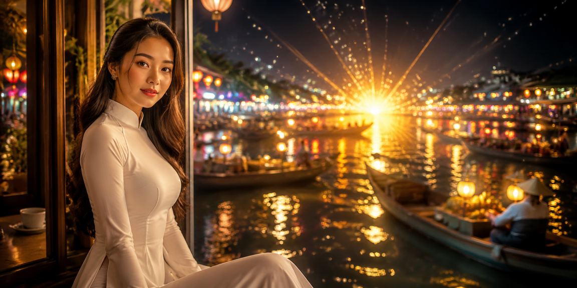 Phụ nữ mặc áo dài truyền thống tại Nha Trang trong sự kiện giải trí casino và thể thao